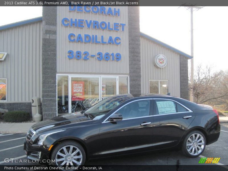 Black Raven / Jet Black/Jet Black Accents 2013 Cadillac ATS 3.6L Premium AWD