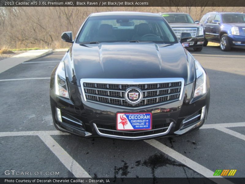 Black Raven / Jet Black/Jet Black Accents 2013 Cadillac ATS 3.6L Premium AWD