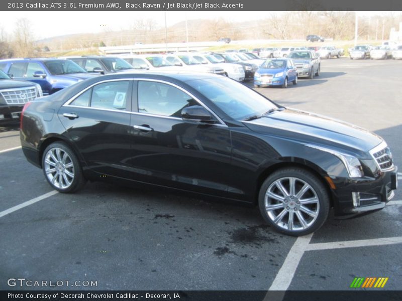 Black Raven / Jet Black/Jet Black Accents 2013 Cadillac ATS 3.6L Premium AWD