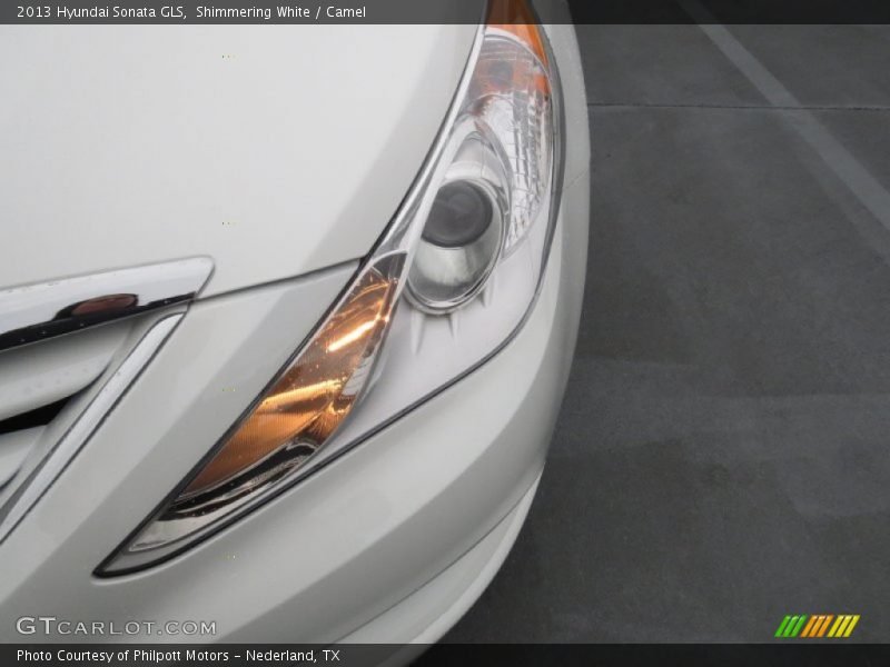 Shimmering White / Camel 2013 Hyundai Sonata GLS