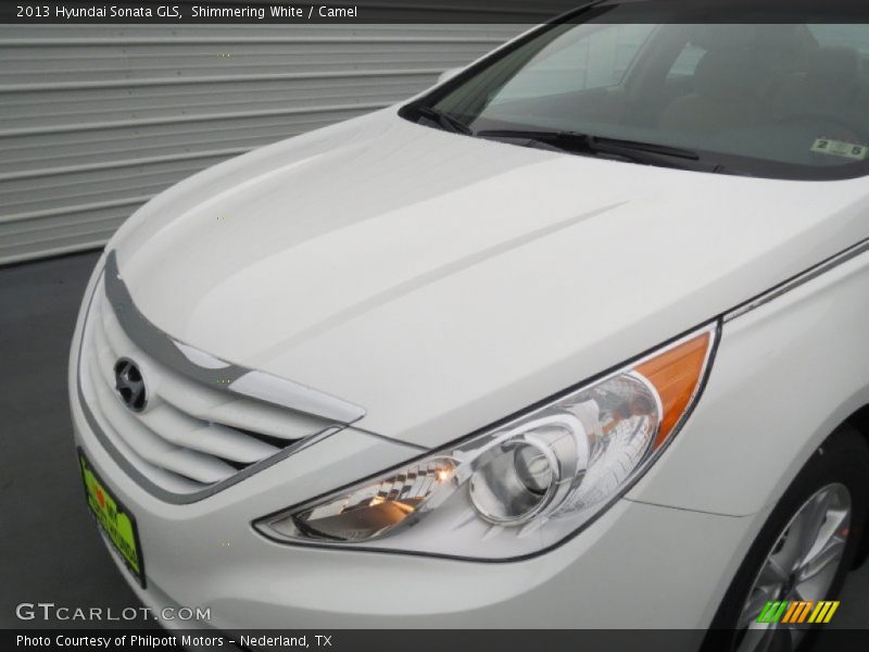 Shimmering White / Camel 2013 Hyundai Sonata GLS