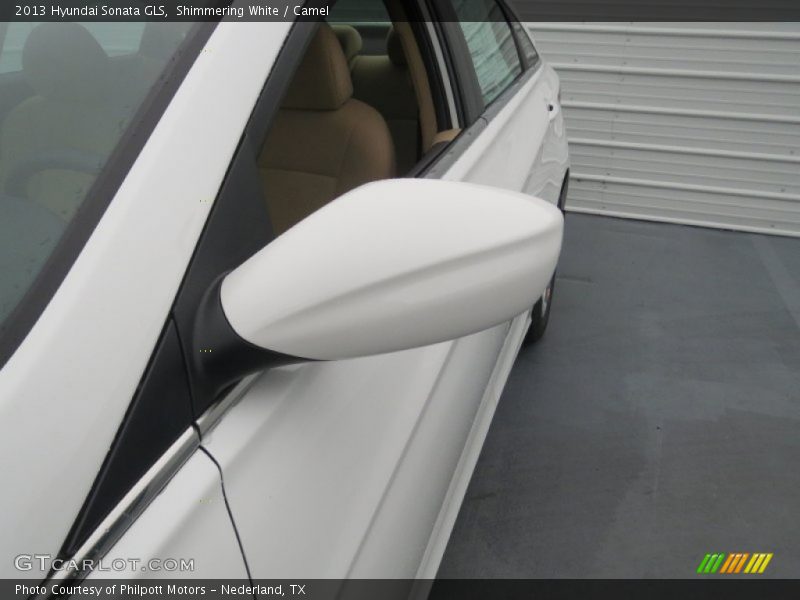Shimmering White / Camel 2013 Hyundai Sonata GLS