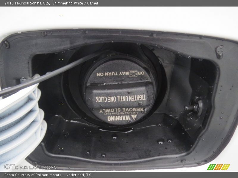 Shimmering White / Camel 2013 Hyundai Sonata GLS