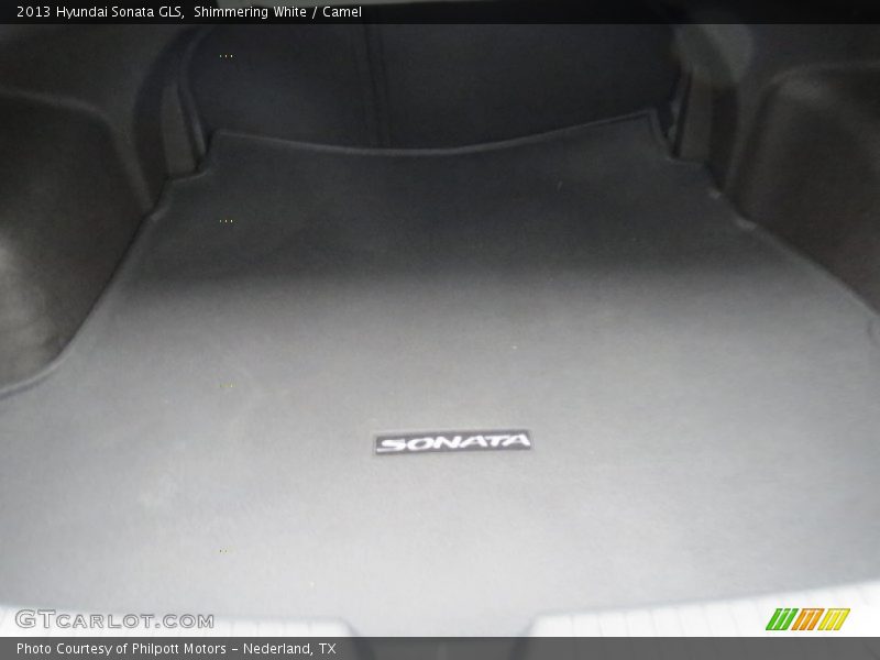 Shimmering White / Camel 2013 Hyundai Sonata GLS