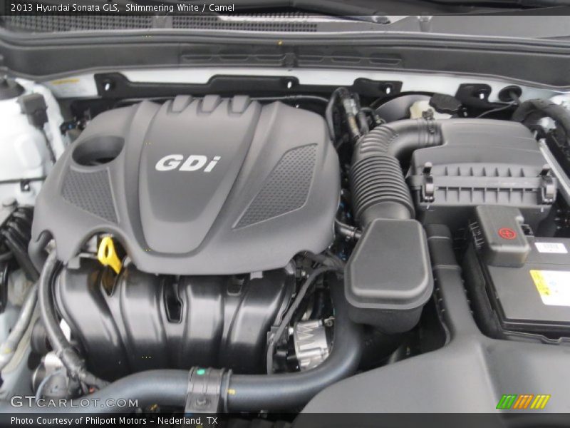 Shimmering White / Camel 2013 Hyundai Sonata GLS