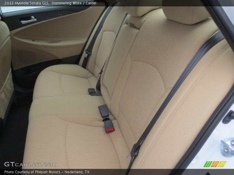 Shimmering White / Camel 2013 Hyundai Sonata GLS