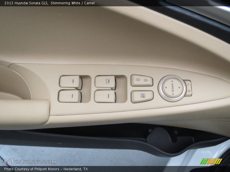 Shimmering White / Camel 2013 Hyundai Sonata GLS
