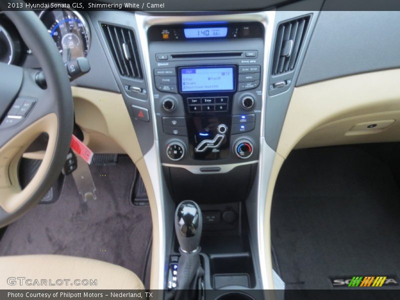 Shimmering White / Camel 2013 Hyundai Sonata GLS