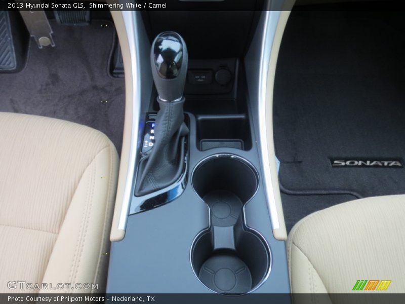 Shimmering White / Camel 2013 Hyundai Sonata GLS