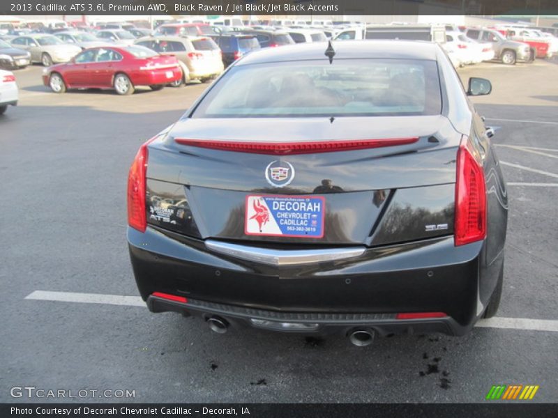 Black Raven / Jet Black/Jet Black Accents 2013 Cadillac ATS 3.6L Premium AWD