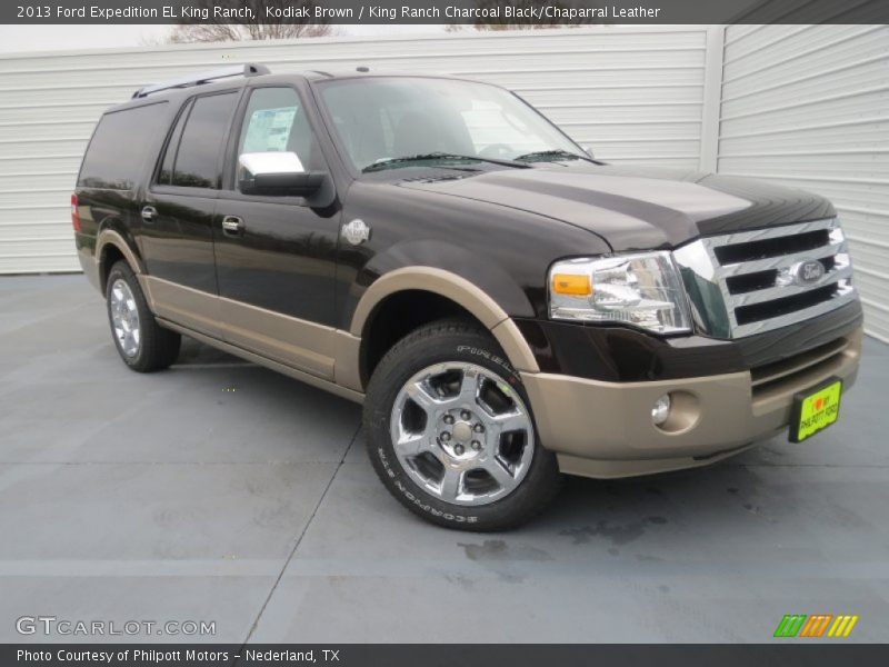 Kodiak Brown / King Ranch Charcoal Black/Chaparral Leather 2013 Ford Expedition EL King Ranch