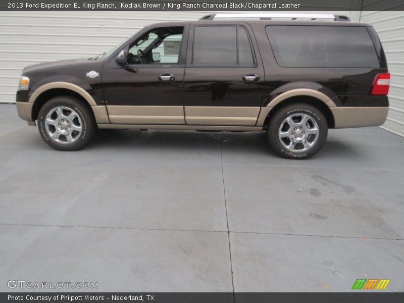 Kodiak Brown / King Ranch Charcoal Black/Chaparral Leather 2013 Ford Expedition EL King Ranch
