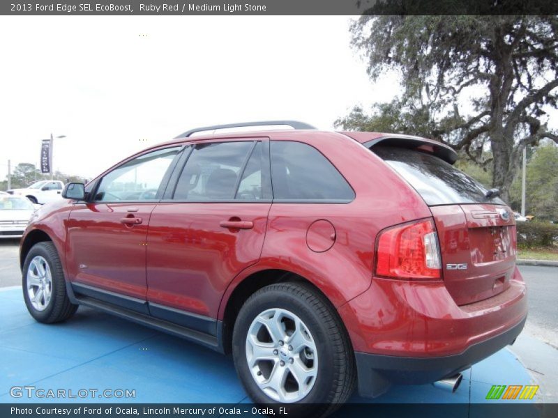 Ruby Red / Medium Light Stone 2013 Ford Edge SEL EcoBoost