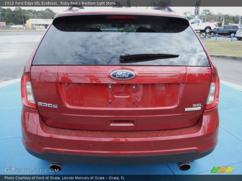 Ruby Red / Medium Light Stone 2013 Ford Edge SEL EcoBoost