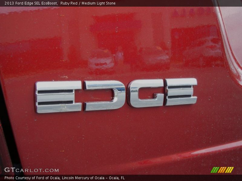 Ruby Red / Medium Light Stone 2013 Ford Edge SEL EcoBoost