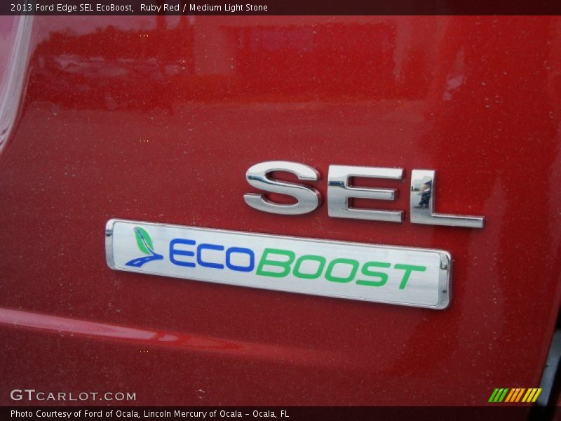 Ruby Red / Medium Light Stone 2013 Ford Edge SEL EcoBoost