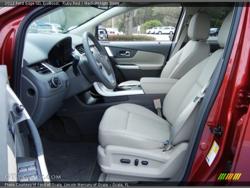 Ruby Red / Medium Light Stone 2013 Ford Edge SEL EcoBoost