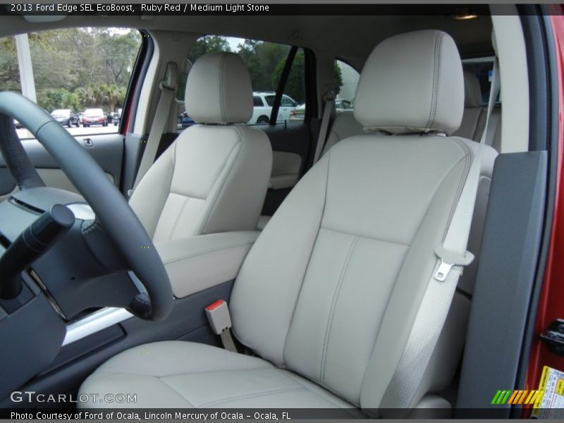 Ruby Red / Medium Light Stone 2013 Ford Edge SEL EcoBoost