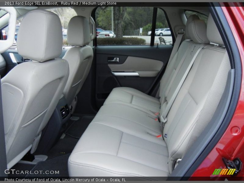 Ruby Red / Medium Light Stone 2013 Ford Edge SEL EcoBoost
