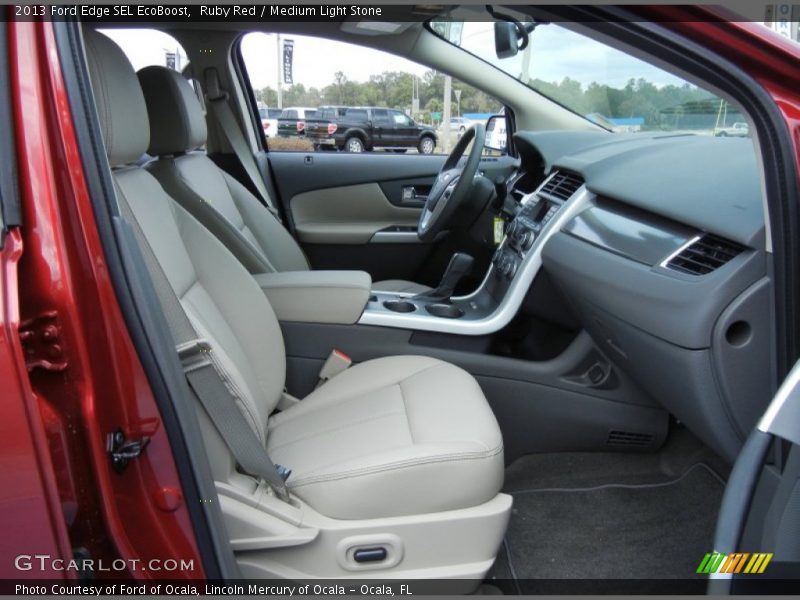 Ruby Red / Medium Light Stone 2013 Ford Edge SEL EcoBoost