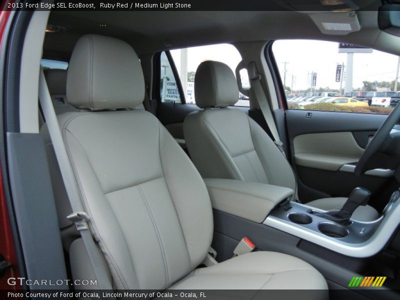 Ruby Red / Medium Light Stone 2013 Ford Edge SEL EcoBoost