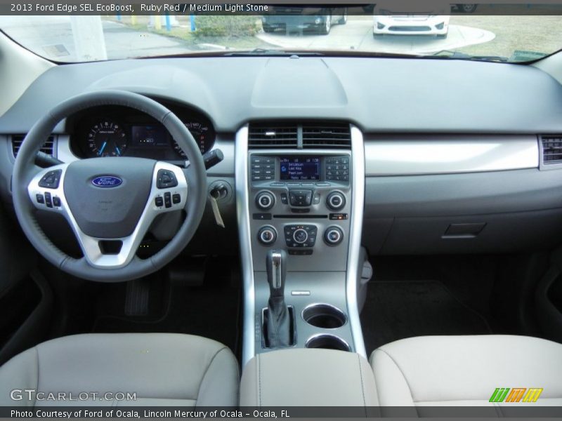 Ruby Red / Medium Light Stone 2013 Ford Edge SEL EcoBoost