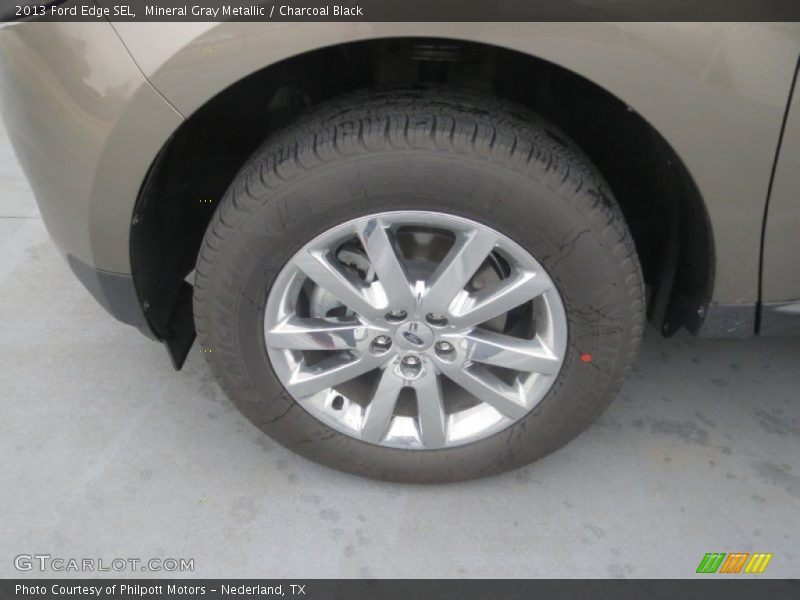 Mineral Gray Metallic / Charcoal Black 2013 Ford Edge SEL