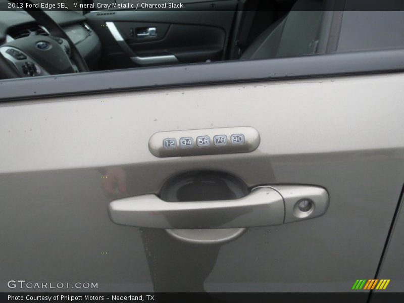 Mineral Gray Metallic / Charcoal Black 2013 Ford Edge SEL