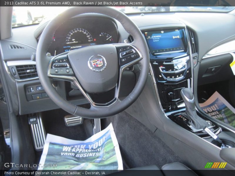 Black Raven / Jet Black/Jet Black Accents 2013 Cadillac ATS 3.6L Premium AWD
