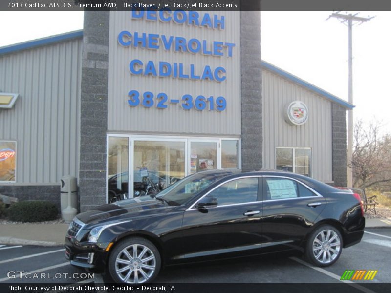 Black Raven / Jet Black/Jet Black Accents 2013 Cadillac ATS 3.6L Premium AWD