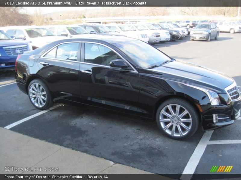 Black Raven / Jet Black/Jet Black Accents 2013 Cadillac ATS 3.6L Premium AWD