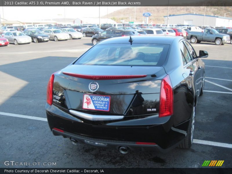 Black Raven / Jet Black/Jet Black Accents 2013 Cadillac ATS 3.6L Premium AWD