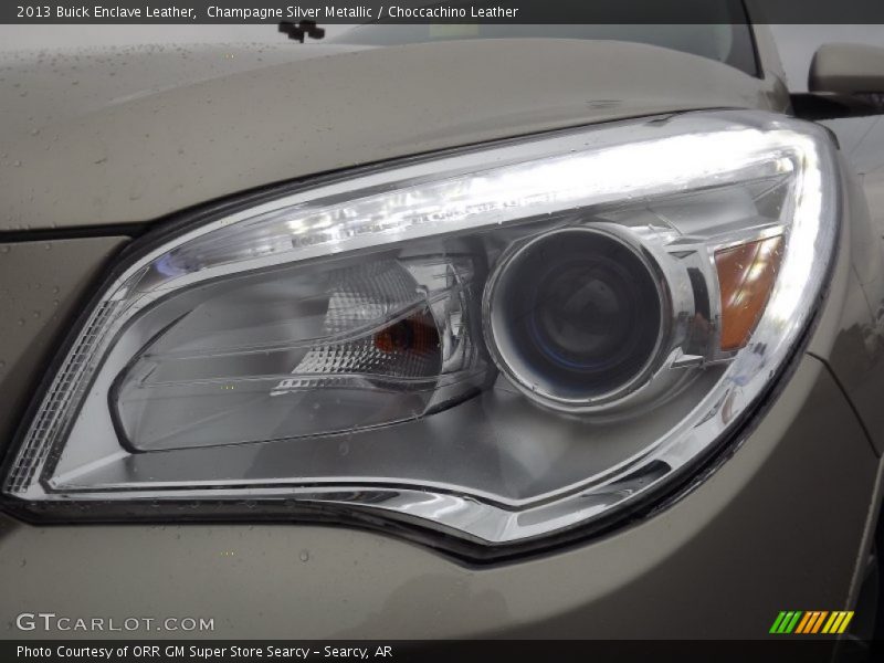 Champagne Silver Metallic / Choccachino Leather 2013 Buick Enclave Leather