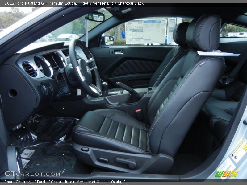 Front Seat of 2013 Mustang GT Premium Coupe