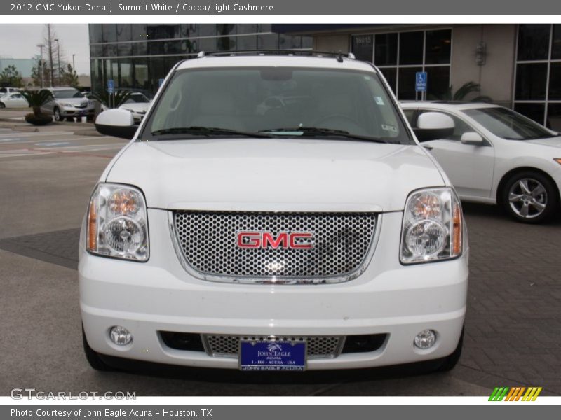 Summit White / Cocoa/Light Cashmere 2012 GMC Yukon Denali