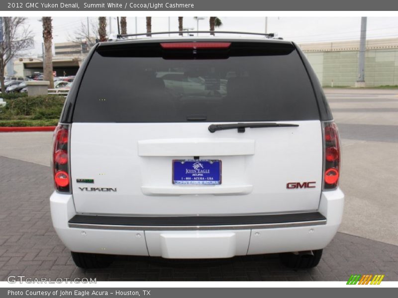 Summit White / Cocoa/Light Cashmere 2012 GMC Yukon Denali