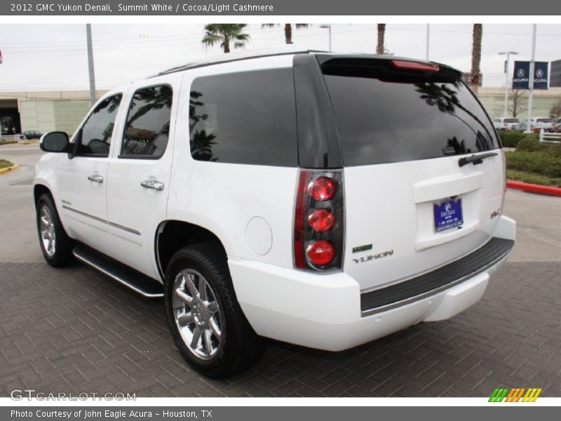 Summit White / Cocoa/Light Cashmere 2012 GMC Yukon Denali