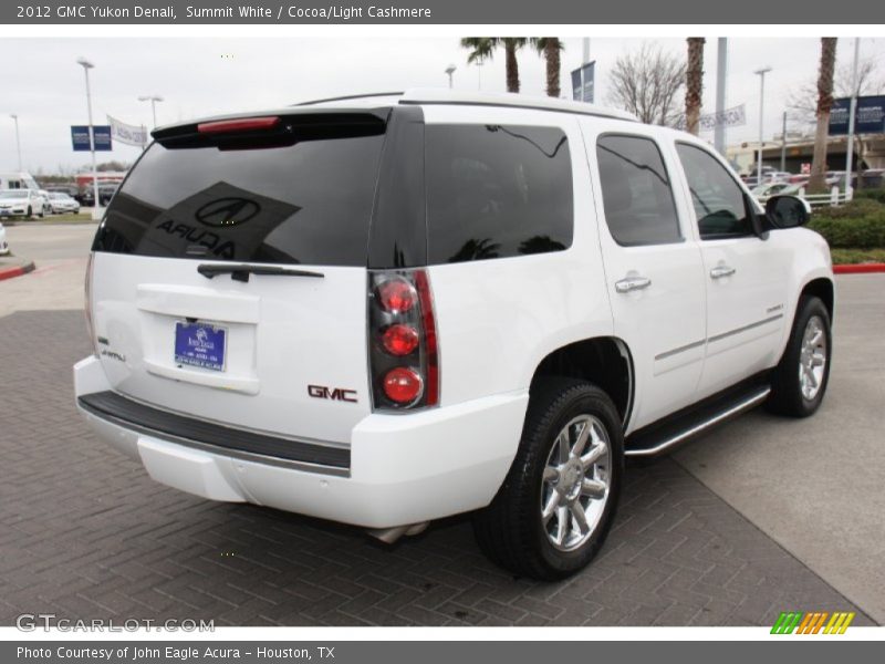 Summit White / Cocoa/Light Cashmere 2012 GMC Yukon Denali