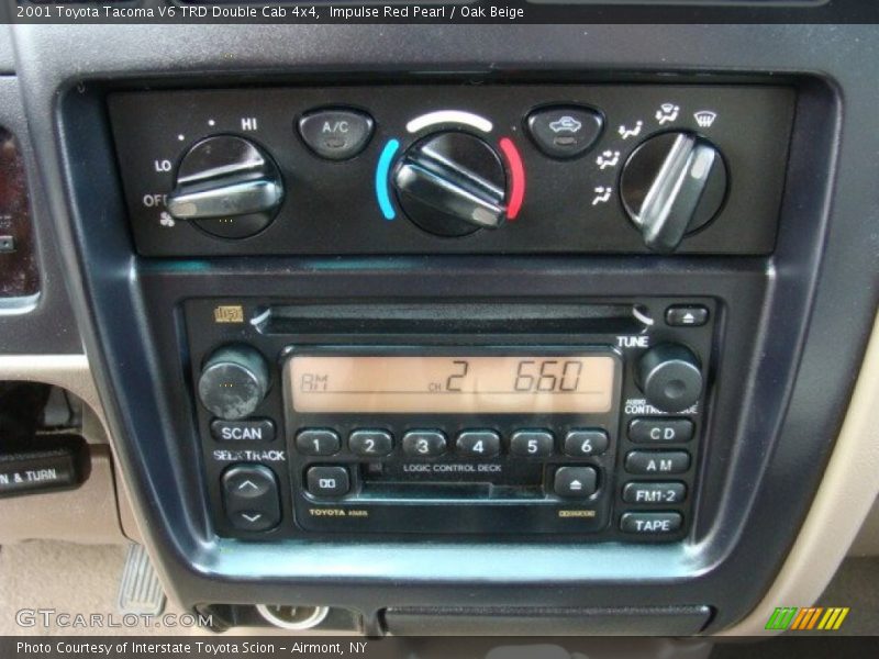 Impulse Red Pearl / Oak Beige 2001 Toyota Tacoma V6 TRD Double Cab 4x4