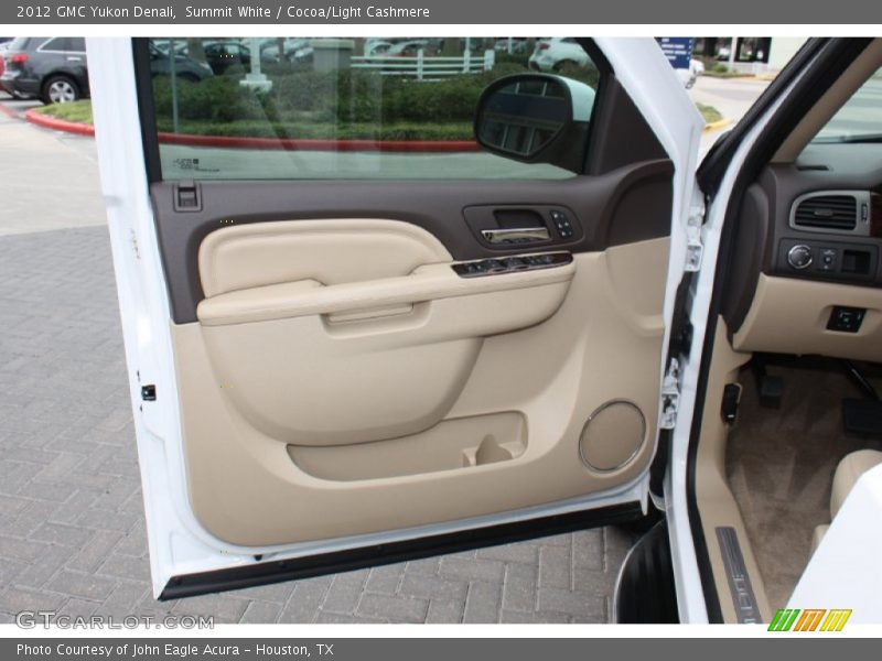 Summit White / Cocoa/Light Cashmere 2012 GMC Yukon Denali
