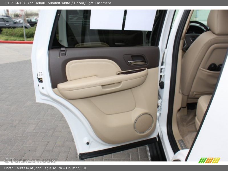 Summit White / Cocoa/Light Cashmere 2012 GMC Yukon Denali