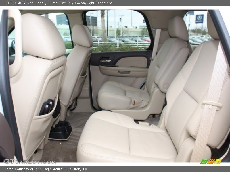 Summit White / Cocoa/Light Cashmere 2012 GMC Yukon Denali