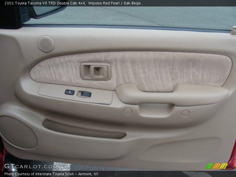 Impulse Red Pearl / Oak Beige 2001 Toyota Tacoma V6 TRD Double Cab 4x4