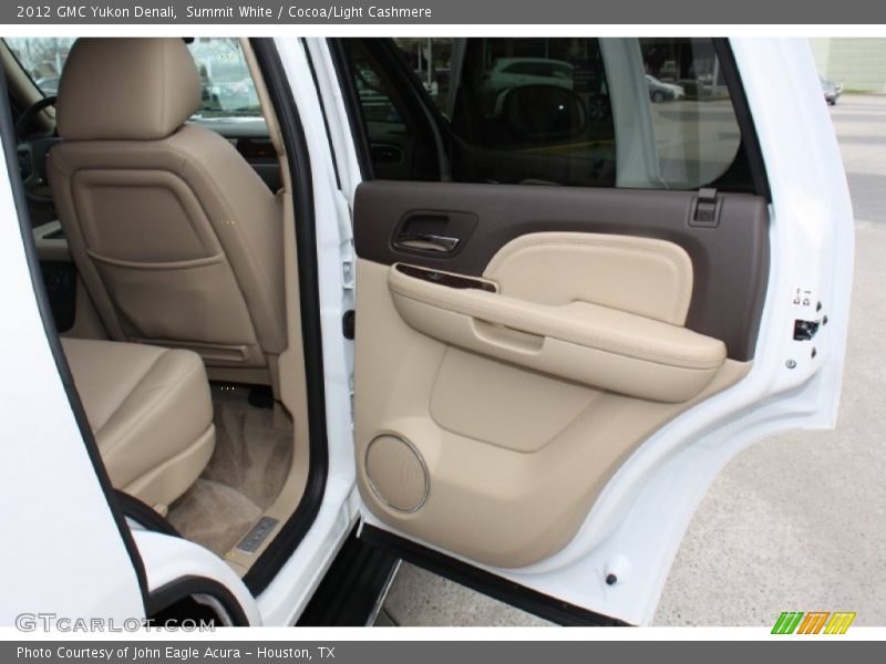 Summit White / Cocoa/Light Cashmere 2012 GMC Yukon Denali