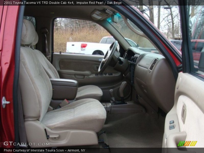 Impulse Red Pearl / Oak Beige 2001 Toyota Tacoma V6 TRD Double Cab 4x4