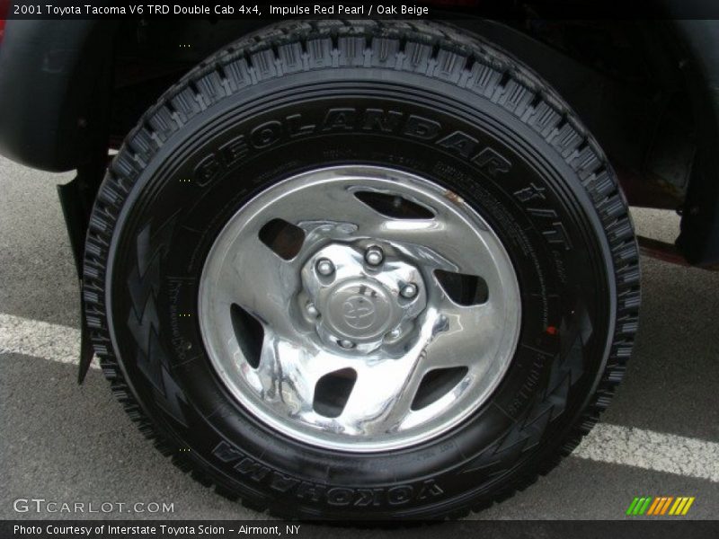Impulse Red Pearl / Oak Beige 2001 Toyota Tacoma V6 TRD Double Cab 4x4