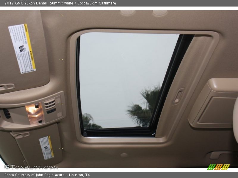 Summit White / Cocoa/Light Cashmere 2012 GMC Yukon Denali