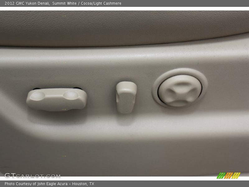 Summit White / Cocoa/Light Cashmere 2012 GMC Yukon Denali