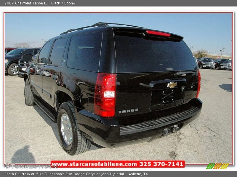 Black / Ebony 2007 Chevrolet Tahoe LS