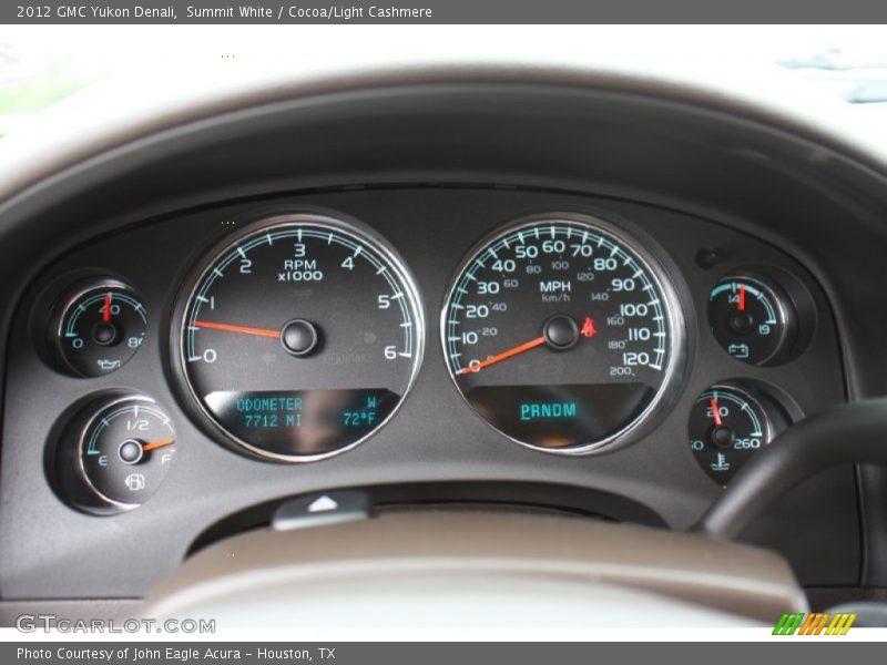 Summit White / Cocoa/Light Cashmere 2012 GMC Yukon Denali